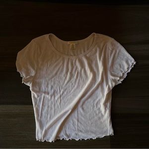 white baby tee shirt